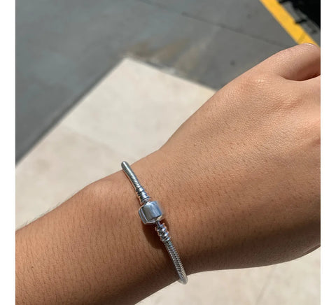 Pulseira de Prata Click para Berloques