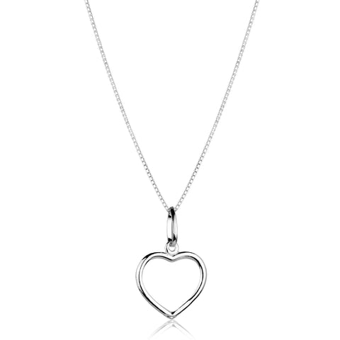 Colar de Prata Liso Vazado